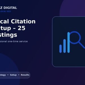 Local Citation Setup – 25 Listings
